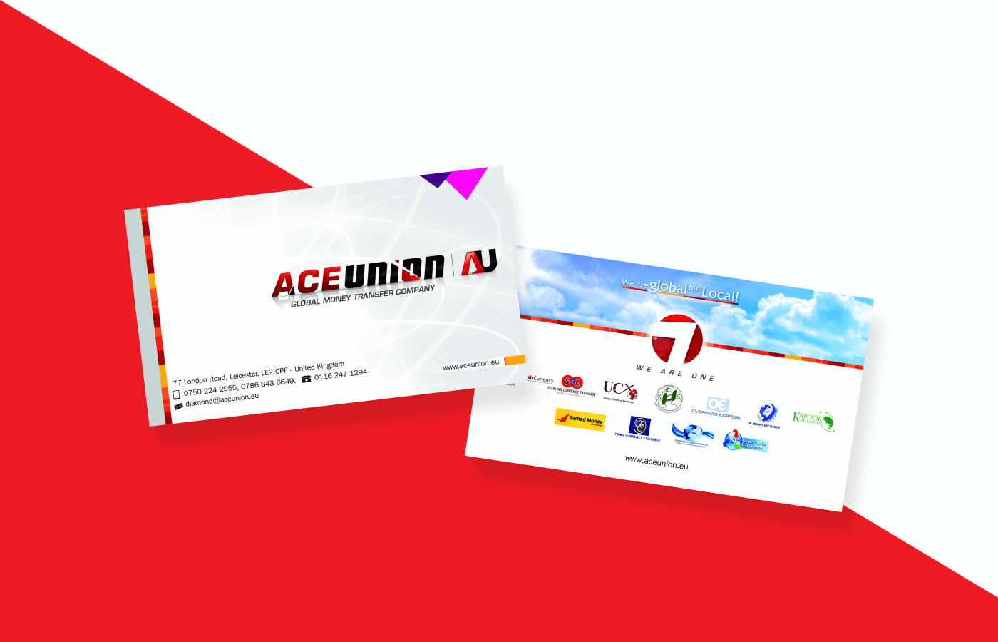 Business card for ACE Union in United Kingdom