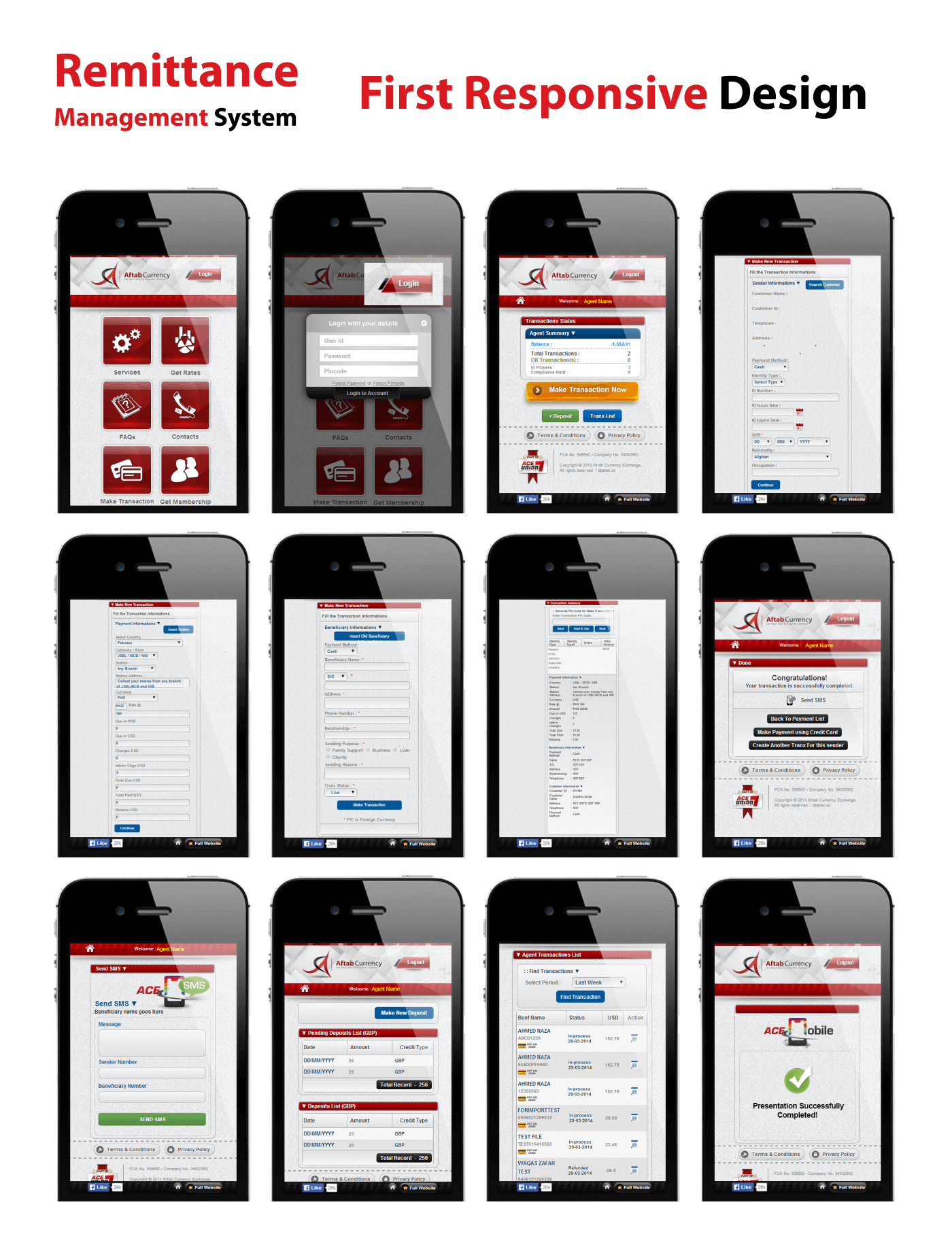 Mobile app for Aftab Currency Exchange - ACE Money Transfer in United Kingdom
