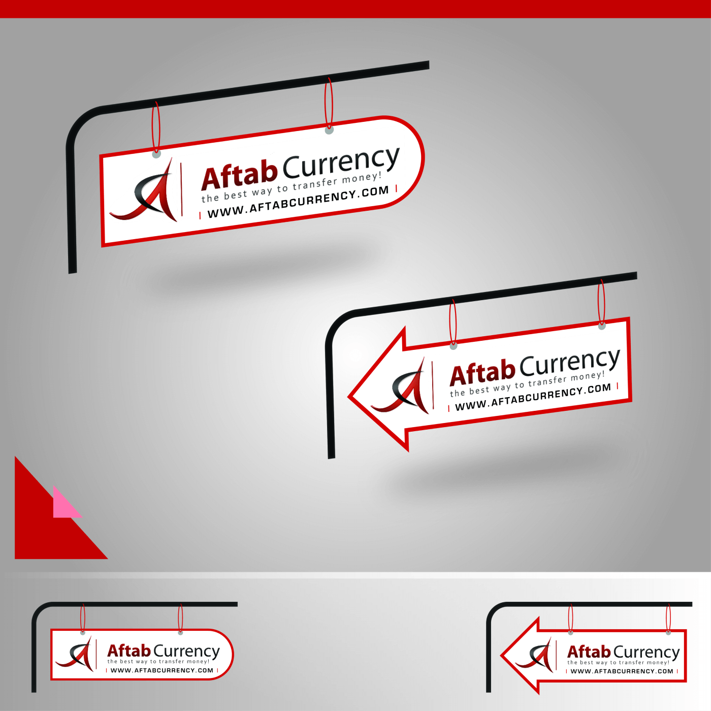 Shop signage for Aftab Currency Exchange - ACE Money Transfer in United Kingdom