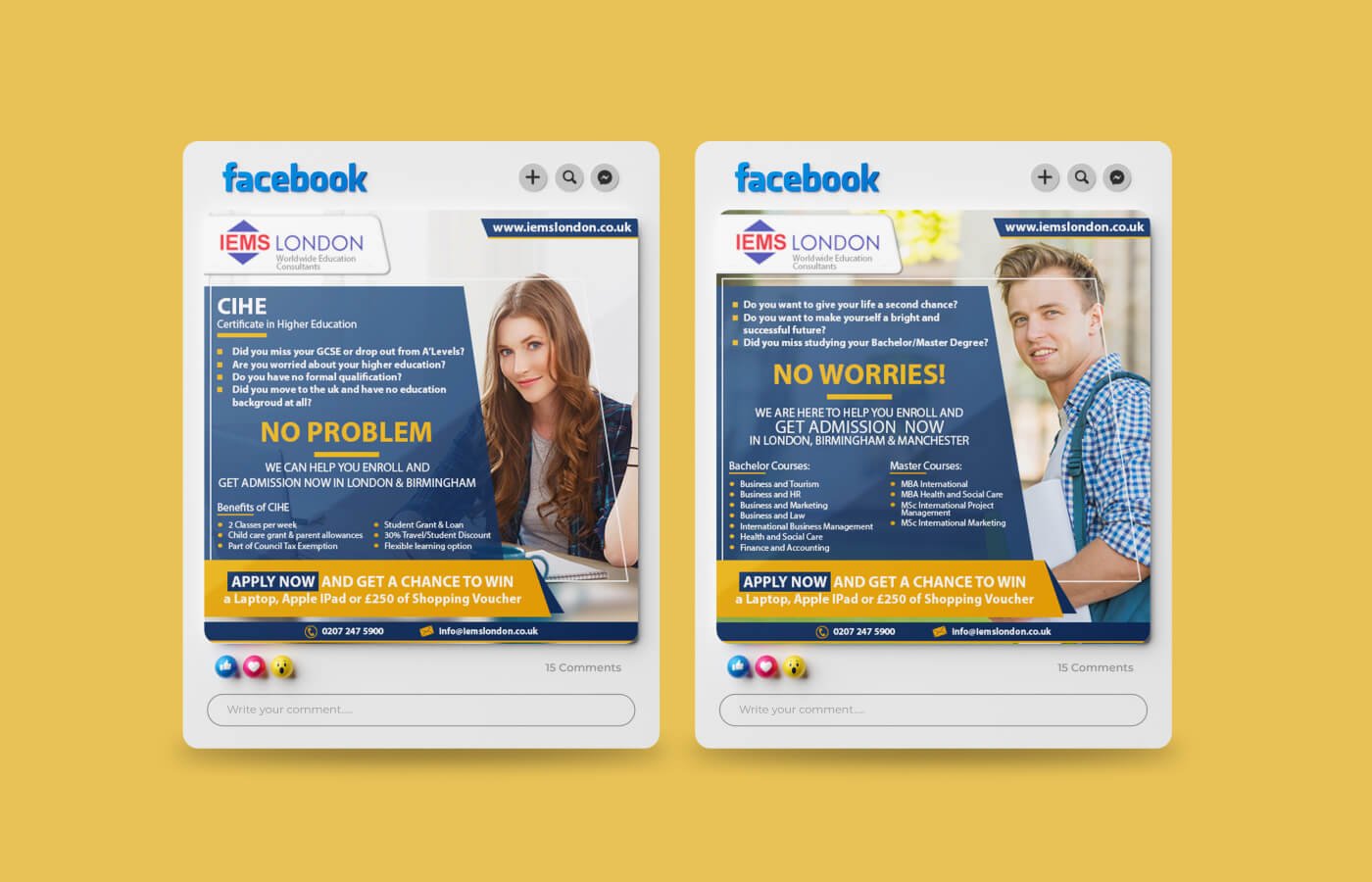 Social media branding for Bright Future Consultants in United Kingdom