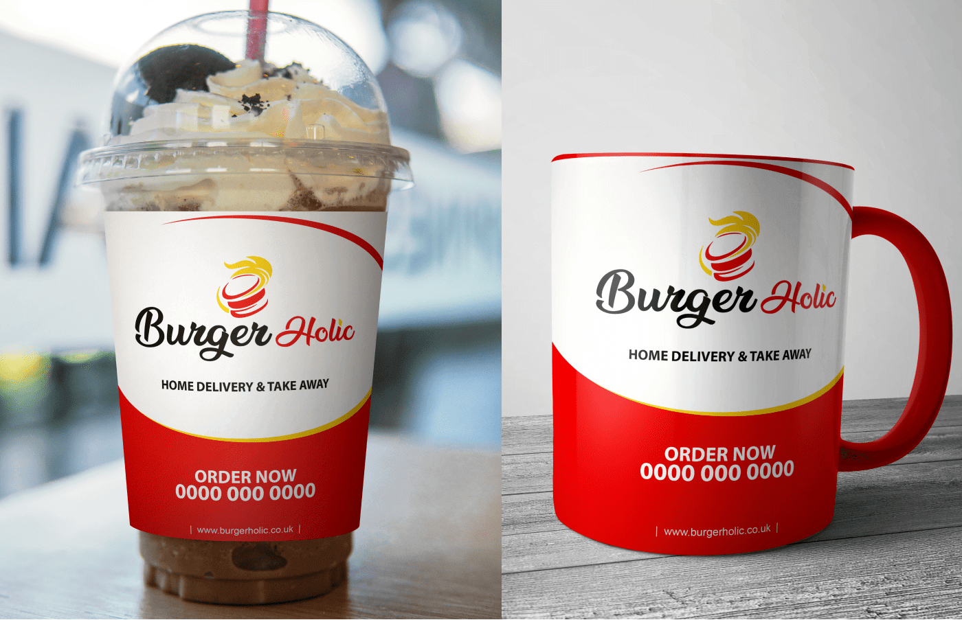 Cup for Burger Holic in United Kingdom