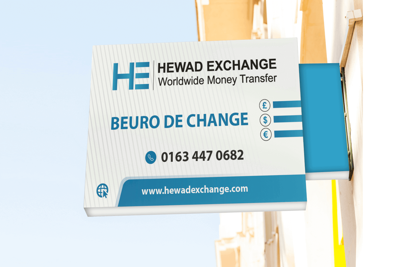 Billboards for Hewad Exchange and Money Transfer in United Kingdom