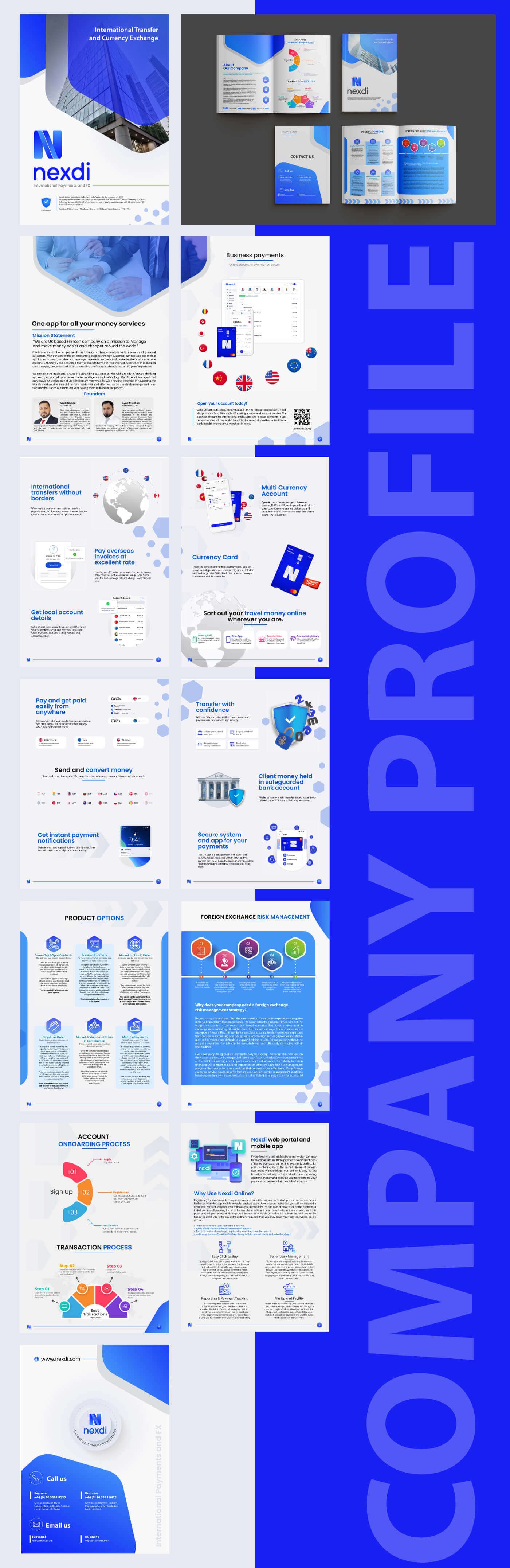 Company profiles booklets for Nexdi Money Transfer in United Kingdom