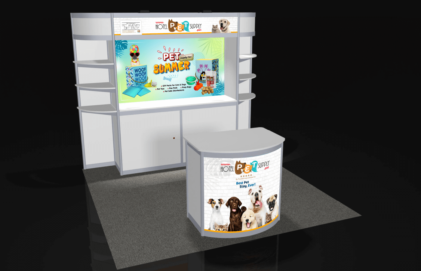3d mockup for Hotel Pet Supply in United States
