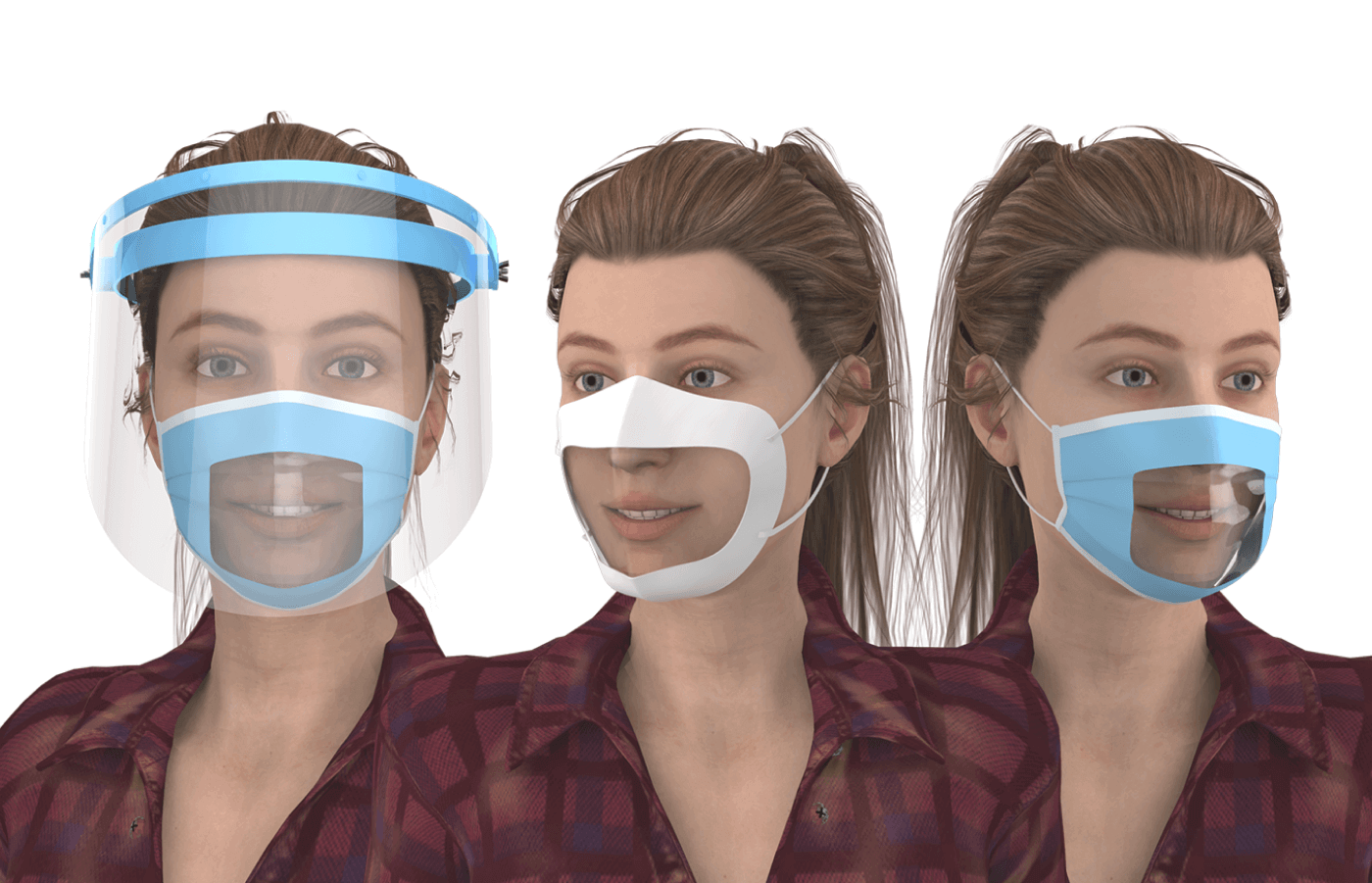 3d mockup for The Happy Smile Mask in United States