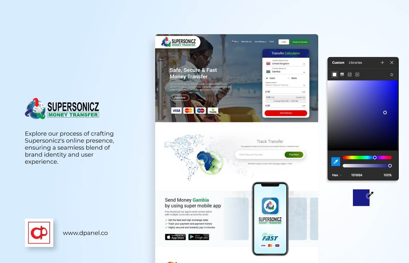 Website for Supersonicz Money Transfer in United Kingdom