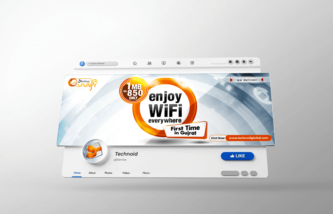 Social media branding for Technoid in Pakistan