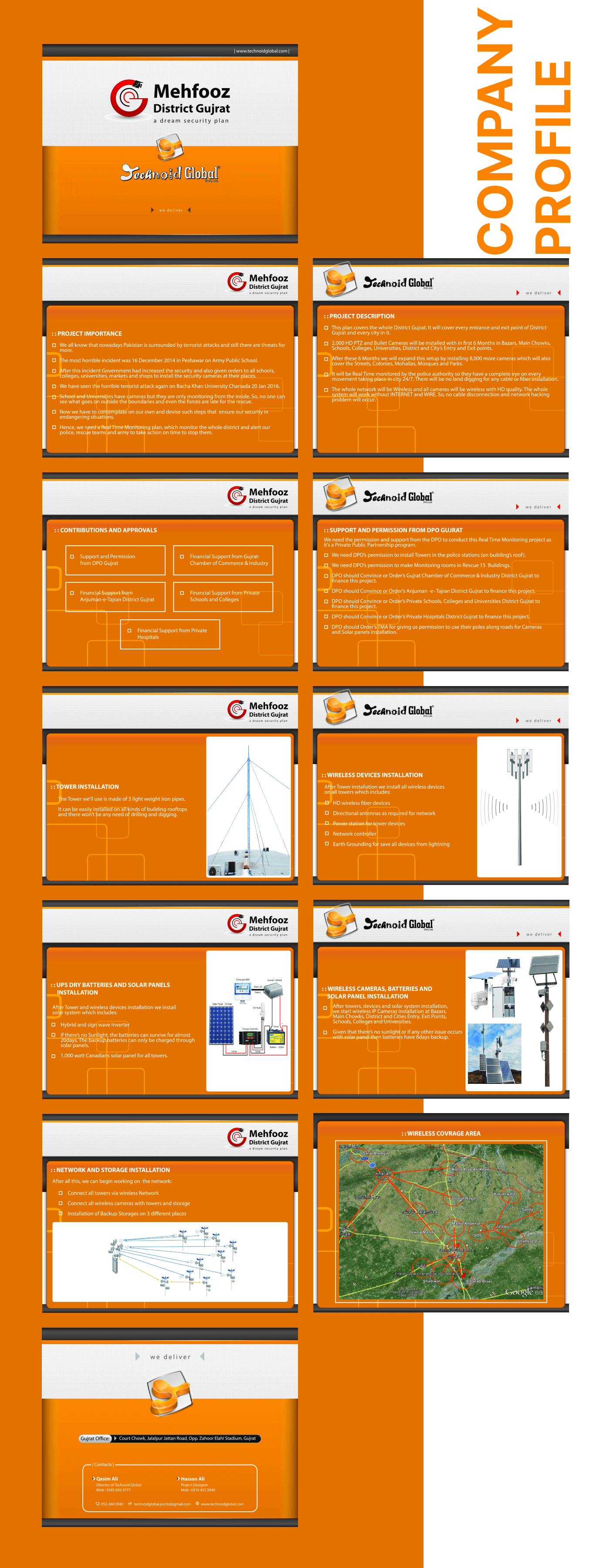 Company profiles booklets for Technoid in Pakistan