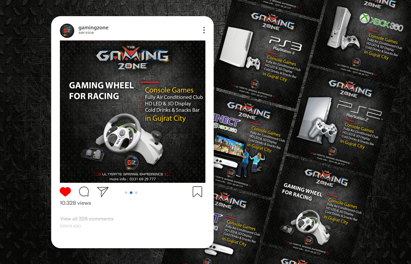 Social media branding for The Gaming Zone in Pakistan