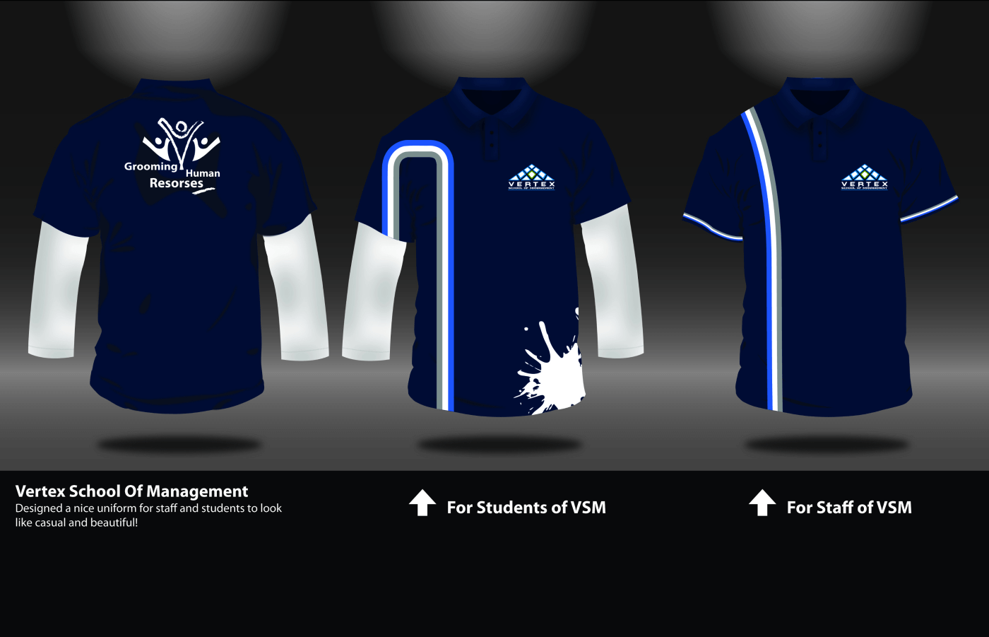 Shirts for Vertex School Of Management in Pakistan