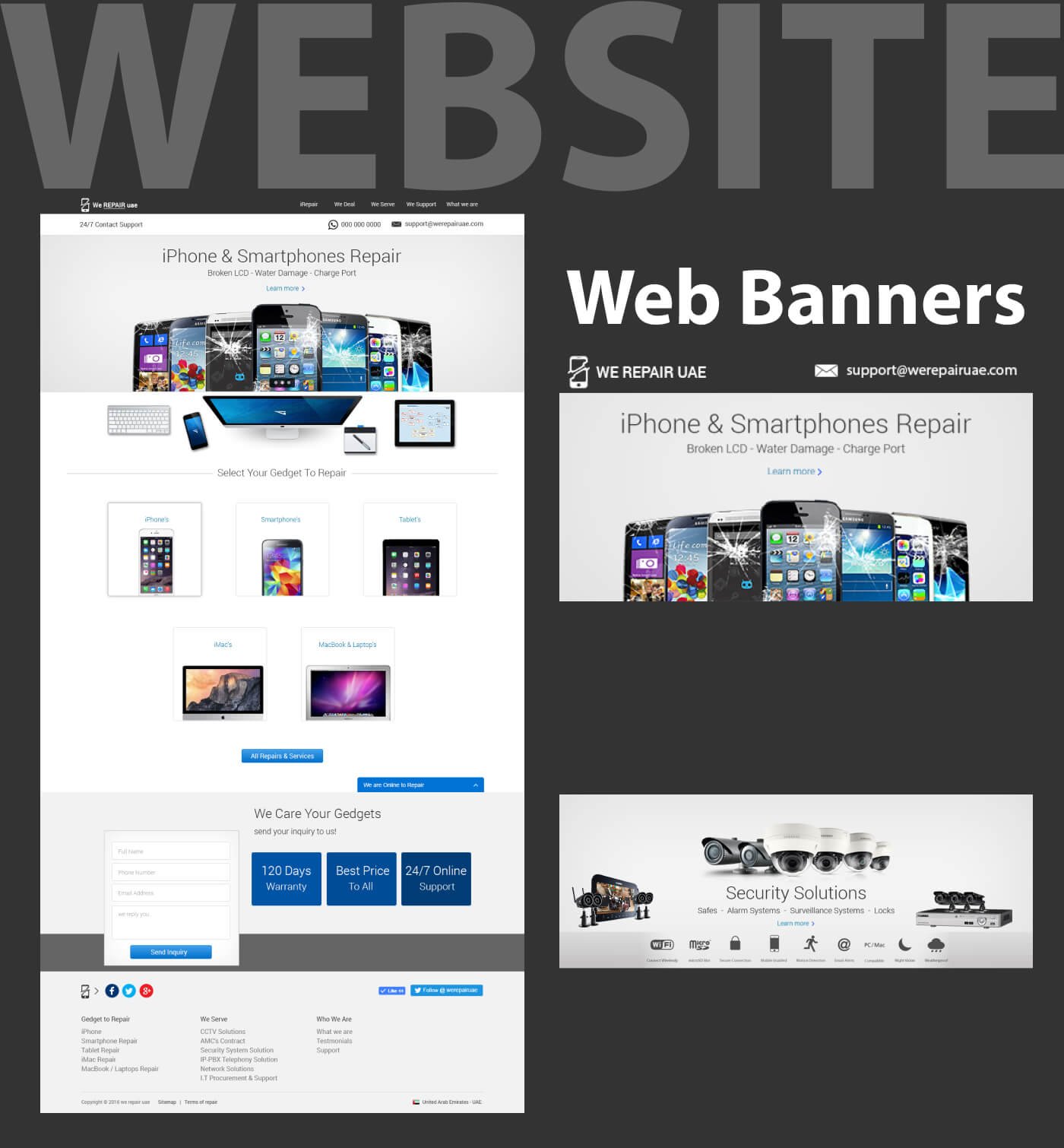 Website for WE REPAIR UAE in United Arab Emirates