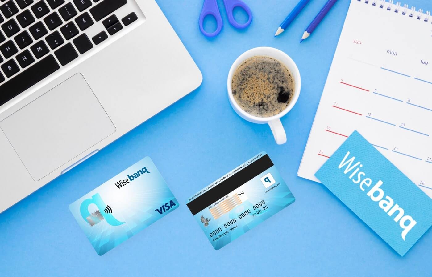 Digital v cards for Wisebanq  in Europe