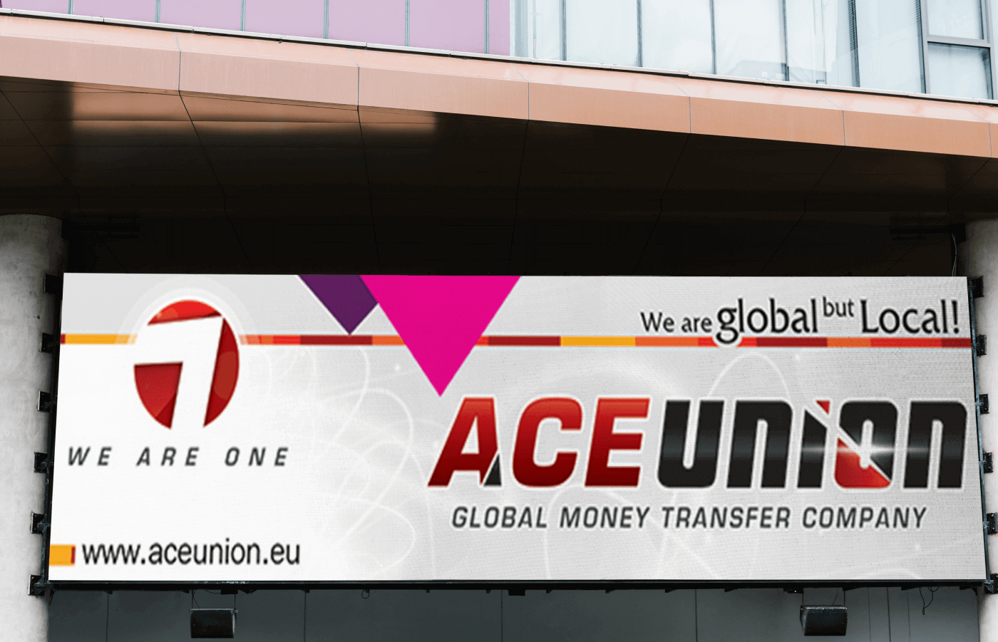 3d mockup for ACE Union in United Kingdom